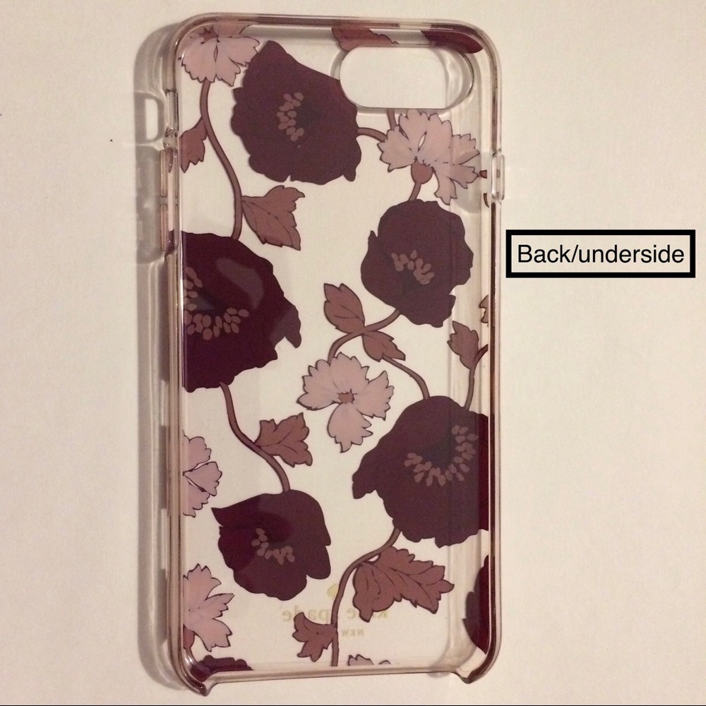 kate spade burgundy flower cover iPhone 6+, 7+, 8+ - Picture 2 of 5
